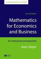 Portada de Mathematics for Economics and Business