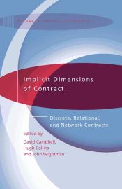 Portada de Implicit Dimensions of Contract