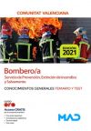 Bombero/a del Servicio de Prevención, Extinción de Incendios y Salvamento. Conocimientos generales temario y test. Generalitat Valenciana