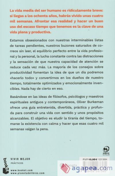 Cuatro mil semanas - Oliver Burkeman