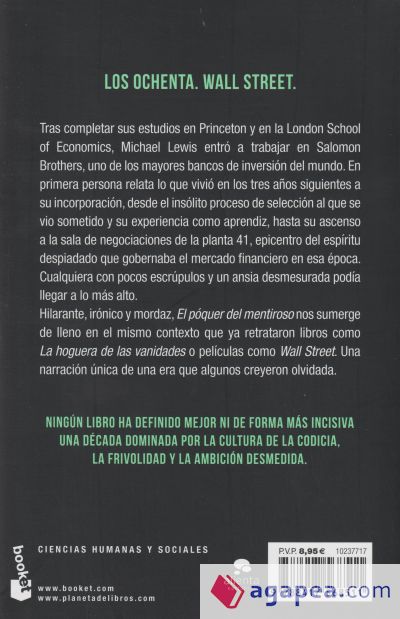 aceleración imagina Diez años EL POQUER DEL MENTIROSO - MICHAEL LEWIS - 9788417568511