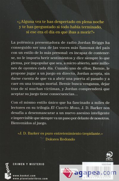 ULTIMO JUEGO EL. BARKER J D. 9788423363292 Librerías Picasso