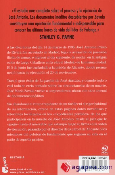 Las últimas horas de José Antonio Las últimas horas de José Antonio