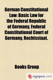 Portada de German constitutional law