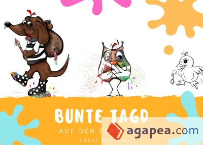 Bunte Jagd auf den Farbendieb: Illustriertes Kinderbuch zum Ausmalen