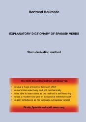 Portada de Explanatory dictionary of spanish verbs: Stem derivation method