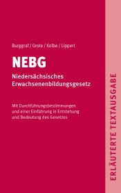 Portada de NEBG - Niedersächsisches Erwachsenenbildungsgesetz: Erläuterte Textausgabe