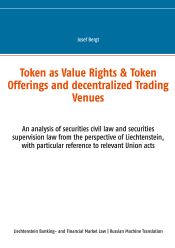 Portada de Token as Value Rights & Token Offerings and decentralized Trading Venues