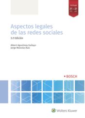 Portada de Aspectos legales de las redes sociales (3ª edición)
