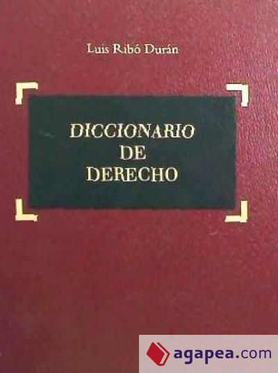 Diccionario de Derecho