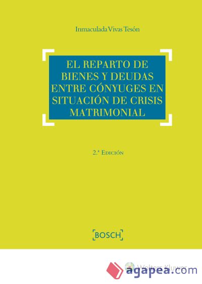 El Reparto de bienes y deudas entre cónyuges en situación de crisis matrimonial