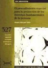 Portada de El procedimiento especial para la protección de los derechos fundamentales de la persona