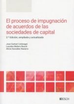 Portada de El proceso de impugnación de acuerdos de las sociedades de capital