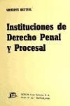 Portada de Instituciones de Derecho penal y procesal