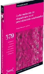 Portada de La Formulación de Alegaciones en el Procedimiento Sancionador