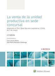 Portada de La venta de la unidad productiva en sede concursal: 2ª edición