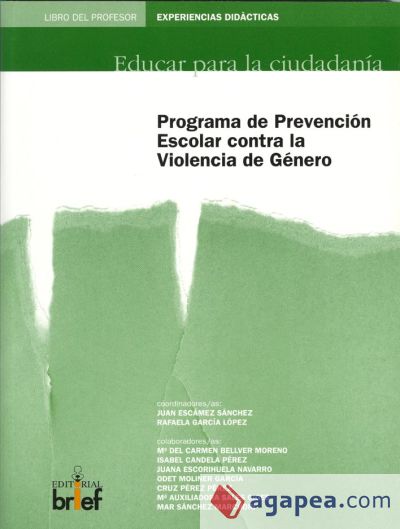 Programa de prevención escolar contra la violencia de género. Libro del profesor
