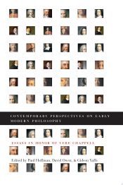 Portada de Contemporary Perspectives on Early Modern Philosophy: Essays in Honor of Vere Chappell