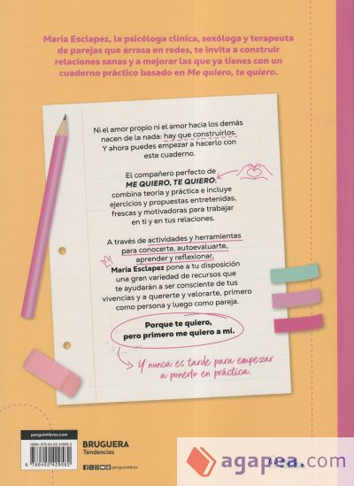 Me quiero, te quiero. El cuaderno