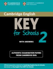 Portada de Cambridge English Key for Schools 2 Student's Book with Answers