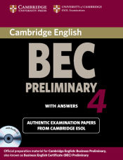 Portada de Cambridge BEC 4 Preliminary Self-study Pack (Student's Book