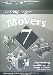 Portada de Cambridge Young Learners English Tests 7 Movers Answer Bookl