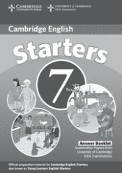 Portada de Cambridge Young Learners English Tests 7 Starters Answer Boo