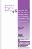 Portada de Applying the Socio-Cognitive Framework to the Biomedical Admissions Test Paperback