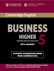 Portada de Cambridge English Business 5 Higher Student's Book with Answers