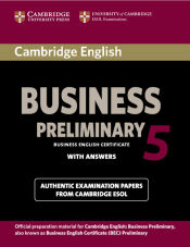 Portada de Cambridge English Business 5 Preliminary Student's Book with Answers