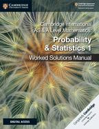 Portada de Cambridge International as and a Level Mathematics Probability and Statistics 1 Worked Solutions Manual with Cambridge Elevate Edition