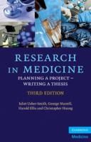 Portada de Research in Medicine: Planning a Project - Writing a Thesis