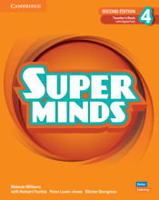 Portada de Super Minds Level 4 Teacher's Book with Digital Pack British English