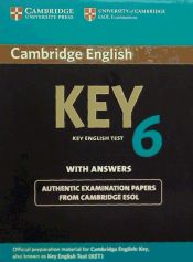 Portada de CAMBRIDGE ENGLISH KEY 6 ST WITH ANSWERS TEST