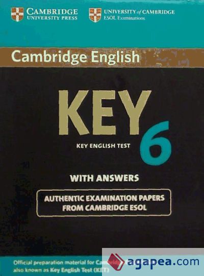 CAMBRIDGE ENGLISH KEY 6 ST WITH ANSWERS TEST