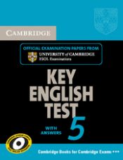 Portada de CAMBRIDGE KEY ENGLISH TEST 5 ST WITH ANSWERS