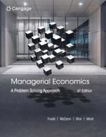 Portada de Managerial Economics: A Problem Solving Approach