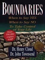 Portada de Boundaries: When to Say Yes, When to Say No, to Take Control of Your Life