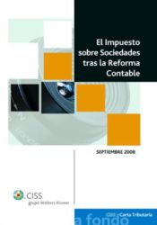 Portada de El Impuesto sobre Sociedades tras la Reforma Contable