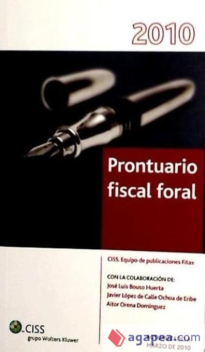 Prontuario fiscal foral 2010