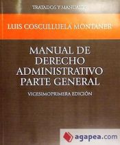 Portada de MANUAL DERECHO ADMINISTRATIVO