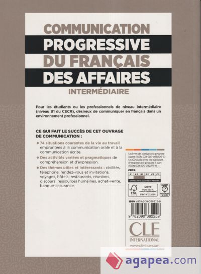 COMMUNICATION PROGRESSIVE DU FRANÇAIS DES AFFAIRES - NIVEAU INTERMÉDIARE - LIVRE