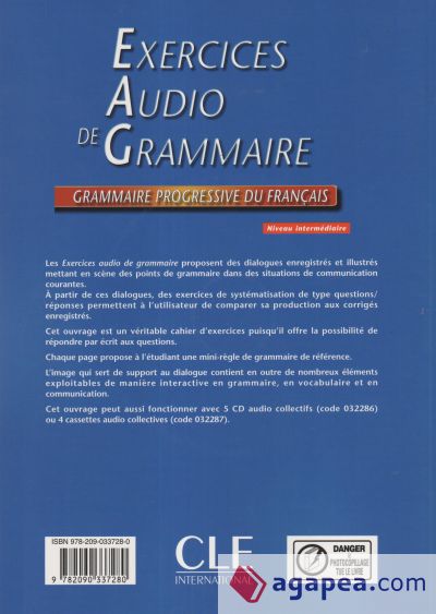 EXERCICES AUDIO DE GRAM PROGRESSIVE+CD