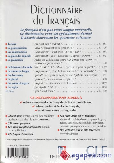 Dictionnaire du français