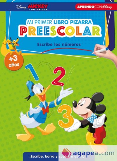 Aprende con Disney. Primeros números (Libro-pizarra)