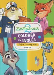 Portada de Aprende y colorea en ingl&eacute;s con Zootr&oacute;polis 2
