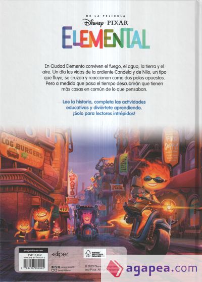 ELEMENTAL (DISNEY. EL LIBRO DE LA PELÍCULA). CON ACTIVIDADES EN EL  INTERIOR. DISNEY. 9788418039942 Librería Páginas