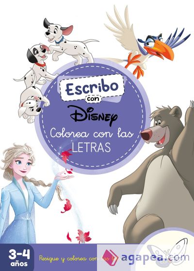 Escribo con Disney. Colorea con las letras (Disney. Primeros aprendizajes)