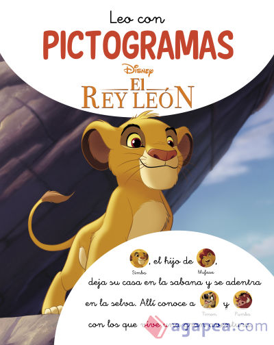 Leo con pictogramas Disney. La historia del Rey león