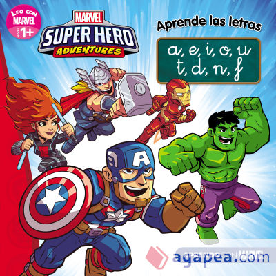 Los Vengadores. Aprende las letras. (Leo con Marvel - Nivel 1 Plus)